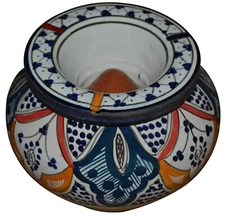 Cigar Ashtray Moroccan Ceramic Outdoor Smokeless  Patio Garden Extra Large New