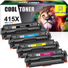 Compatible Toner fits for HP 415X Color LaserJet Pro M454 M479 Series With Chip
