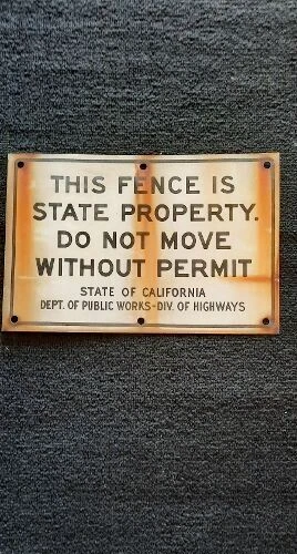 Vintage Fence Sign In Original Advertising Signs (1930-1969) for