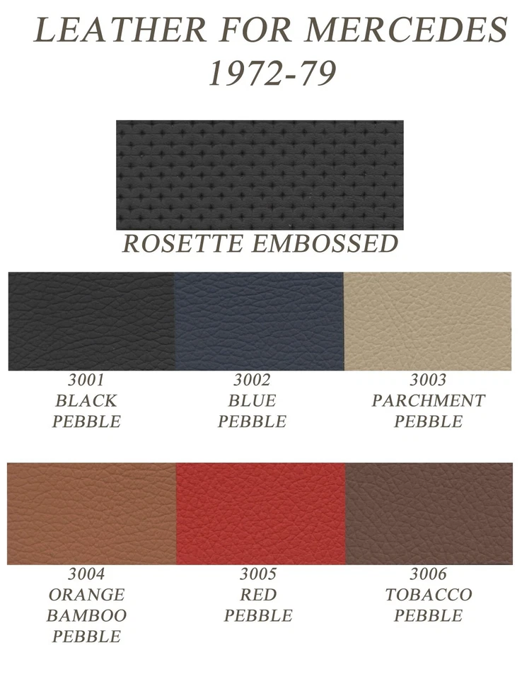 Compatível com Mercedes Benz 1972-1989 R107 560sl 450sl 380s pele de painel de porta de couro - Imagem 2 de 3