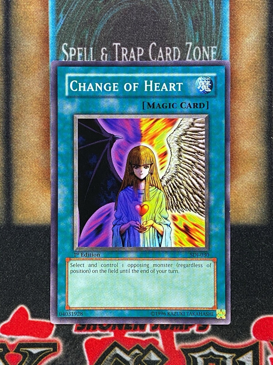 Yugioh Change Of Heart SDJ-030 Common 1st Ed NM | eBay