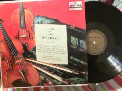 DAVID & IGOR OISTRAKH Recital HANDEL SARASATE WIENIAWSKI Decca DL 9962