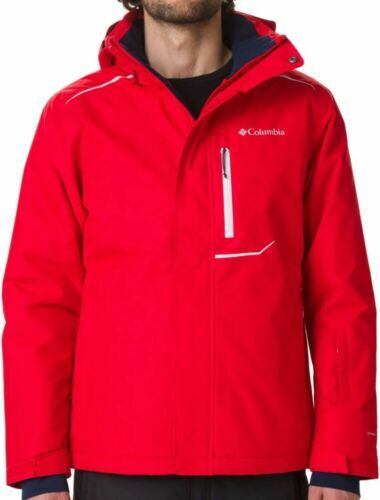 Columbia Peak 2 - Giacca da uomo, Uomo, WM2094, Rosso acceso., M
