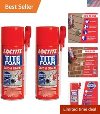 Compact Expanding Foam Sealant - 2 Pack for Quick and Effective Insulation