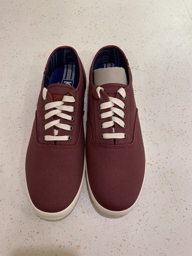 Keds Mens Trainers Size 8 Medium Maroon 