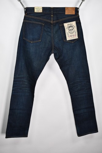 Pantalones de mezclilla para hombre Polo Ralph Lauren The Varick ajustados rectos talla W34L32 - Imagen 5 de 11