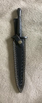 Black Combat Commando Fairbairn Sykes Knife WW2 replica