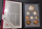 1997 Canada Silver Gem Cameo Proof Double Dollar Set 8 coins Hockey