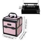 BYOOTIQUE Makeup Train Case w/ Cube Case Cosmetic Organizer Art Deco Bloom — photo 8