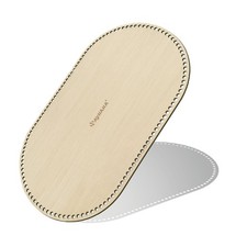 SAYHAHA Large Moses Basket Wood Bottom 27.56 x 15.75 inches,Oval Natural Wood Ba