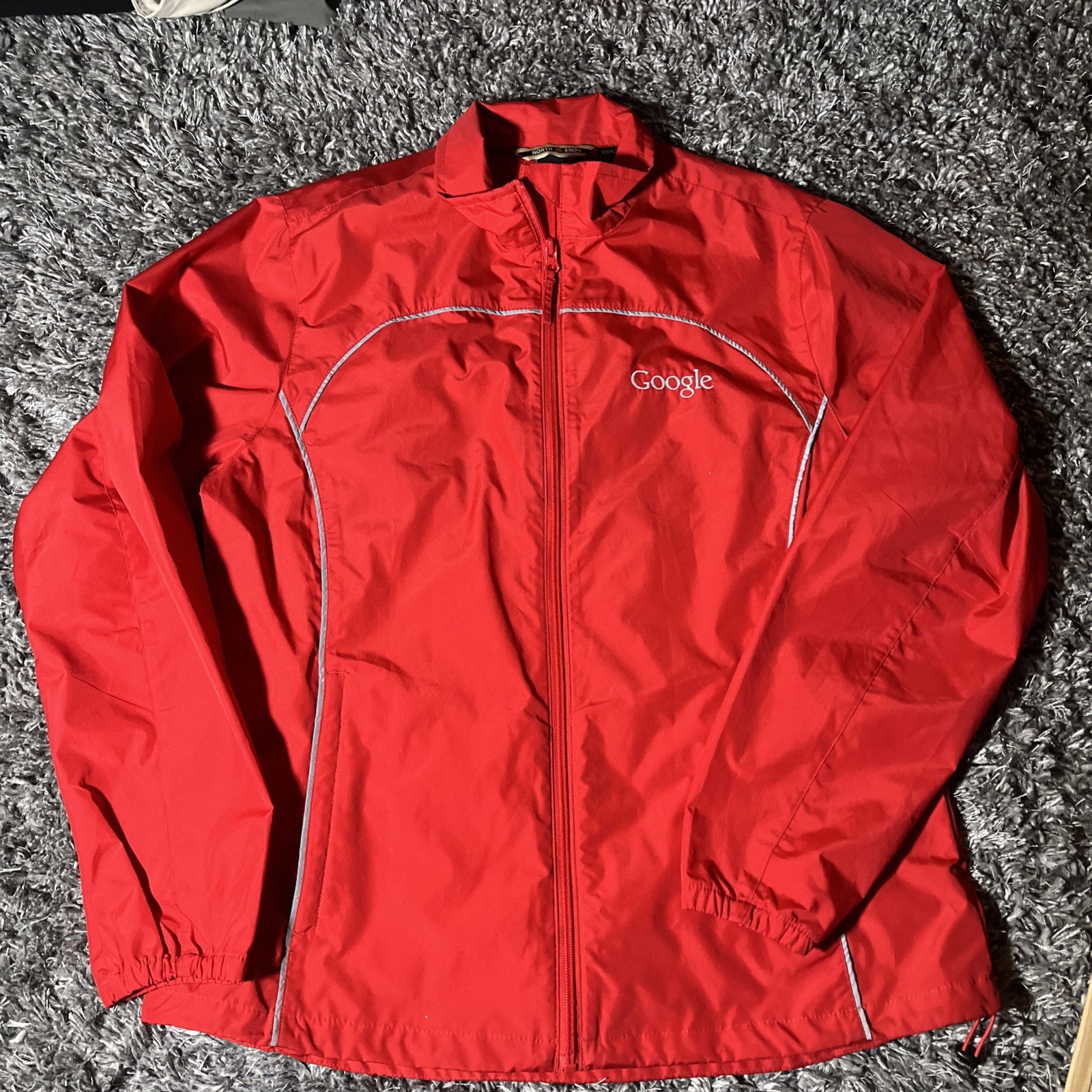 Google Lightweight Full Zip Jacket Red North End … - image 1