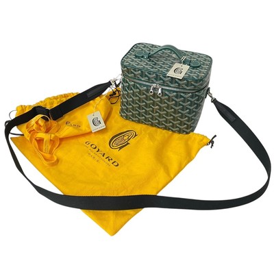 GOYARD Muse Vanity Case Bag Green Crossbody Shoulder Hand Purse