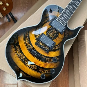 Custom Zakk Wylde Style Electric Guitar Rosewood Fingerboard Maple Neck