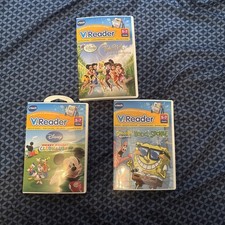Vtech V.Reader Interactive eReading System Games Lot of 3