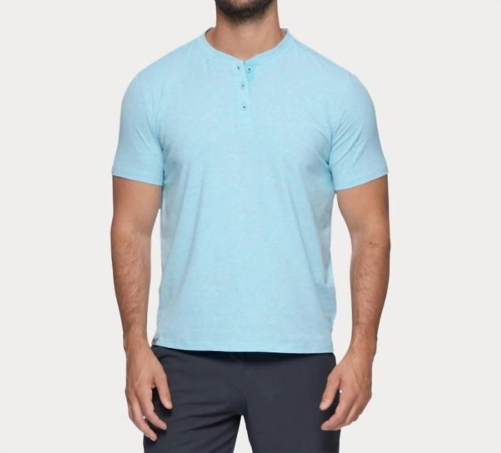 Flags & Anthem Essential Stretch Comfort Henley Shirt Size L