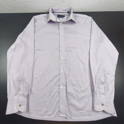 Tommy Hilfiger Hemd Herren XL Lila Slim Fit TH Flex Supima Stretch Business