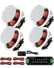 STUDIOFINIX 6.5" Bluetooth Ceiling Speakers 600W Wired Recessed Speaker System