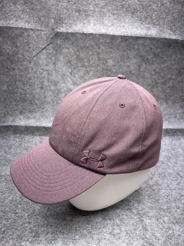 Gorra Under Armour ajustada para mujer talla única púrpura mezcla de poliéster cola de caballo agujero Foto 4 de 4