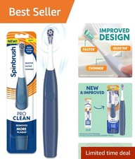 Say Goodbye to Plaque with PRO Clean Soft Bristle Electric Toothbrush - Blue