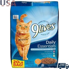Dry Cat Food 20lb High Protein Omega3 Taurine Chicken Beef Salmon Kibble Protein 1.49 per gallon