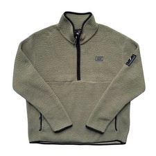 Dare2B Slide Out Fleece Green Womens UK 14 Sherpa Pullover 1/2 Zip Borg Boxy