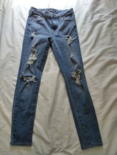 Aeropostale High Rise Jegging Jeans Blue Skinny jeans Women  s Size 6 Long