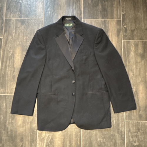 Lauren Ralph Lauren Men's Black Tuxedo Suit Jacket Peak Lapel 3-Button 40R
