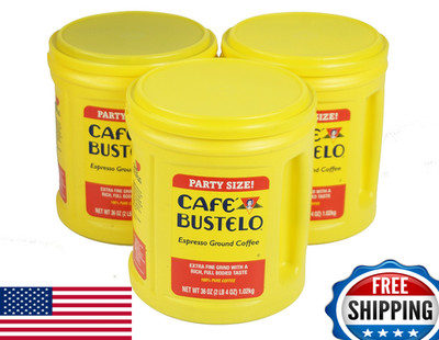 Café Bustelo Espresso Dark Roast Ground Coffee 36oz (Pack of 3)