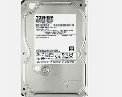 Toshiba 1TB | 3.5'' | 7200RPM | SATA 3 | (6Gb/s) Internal Hard Drive for Desktop