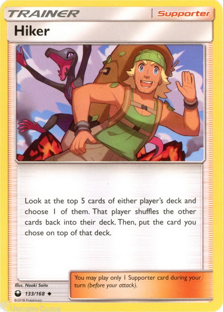 Hiker 133/168 : Uncommon Mint/Near Mint Pokemon Card : SM07: Celestial Storm