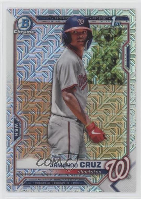2021 Bowman Chrome Prospects Mega Box Mojo Refractor Armando Cruz #BCP-247 0o6v