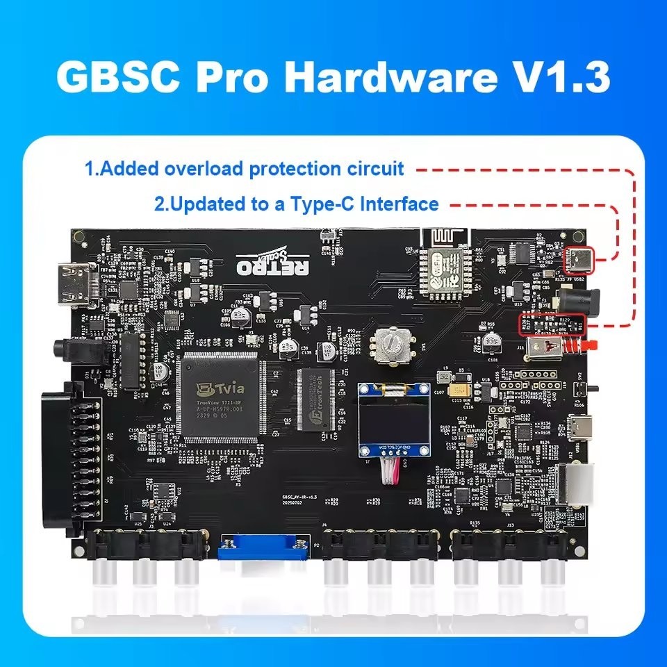 RetroScaler GBSC Pro GBS Control SCART Component VGA To HDMI Video