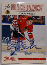 2012-13 PANINI CLASSICS DOUG WILSON AUTO B393 BLACKHAWKS