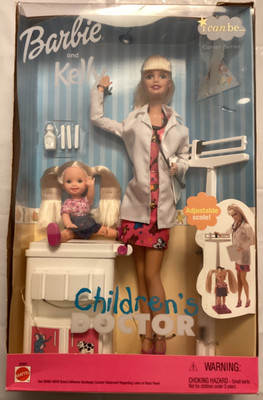 Barbie and Kelly Children s Doctor 2000 I the Career  Series New in box 29461