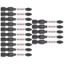 Bosch Itph2215 Screwdriver Bits, 1/4" Hex, 2" L, Pk15
