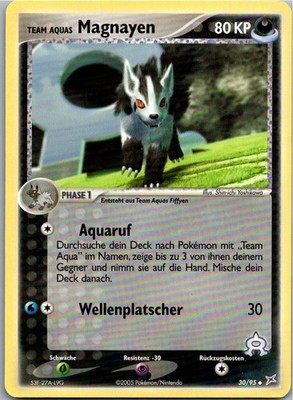 Pokémon Magnayen 30/95 EX Team Magma vs Team Aqua 2005 Deutsch