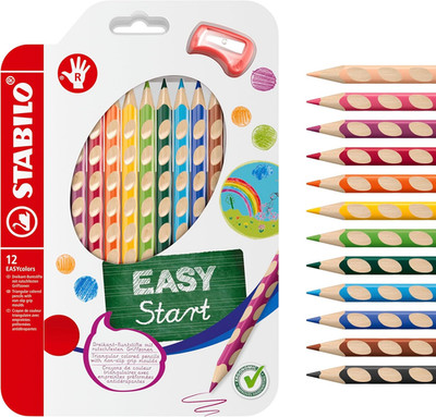 STABILO - Ergonomischer Dicker Buntstift Für Rechtshänder - Easycolors