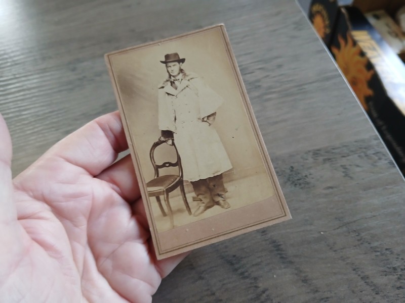 Civil War Soldier CDV John Palmer in Overcoat 60th Regiment Indiana Vols