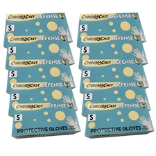 ChromaCast Disposable Clear Latex-Free SMALL SIZE Gloves, 100 Count 10 PACK