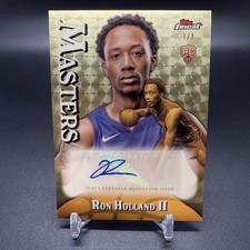 #1/1! 🚨2024-25 Topps Finest Ron Holland II RC Superfractor Masters Rookie Auto
