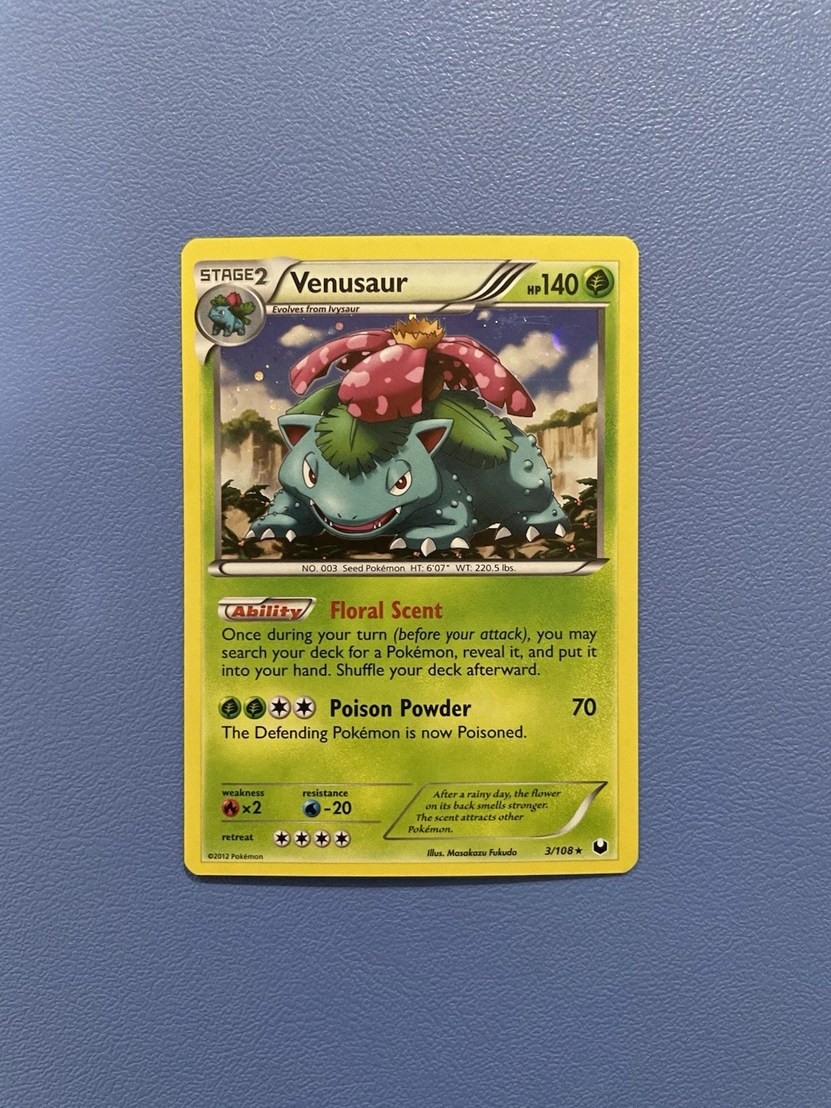 Venusaur 3/108 Holo Rare Dark Explorers Pokemon Card - Lightly Played