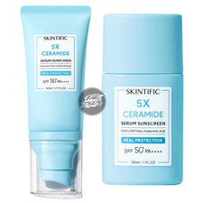 SKINTIFIC 5X Ceramide Serum Facial Sunscreen SPF50 PA   Light Fluid