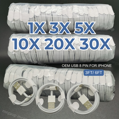 6FT/3Ft USB Fast Charger Charging Cable For iPhone 14 13 12 11 8 7 6 SE Cord LOT