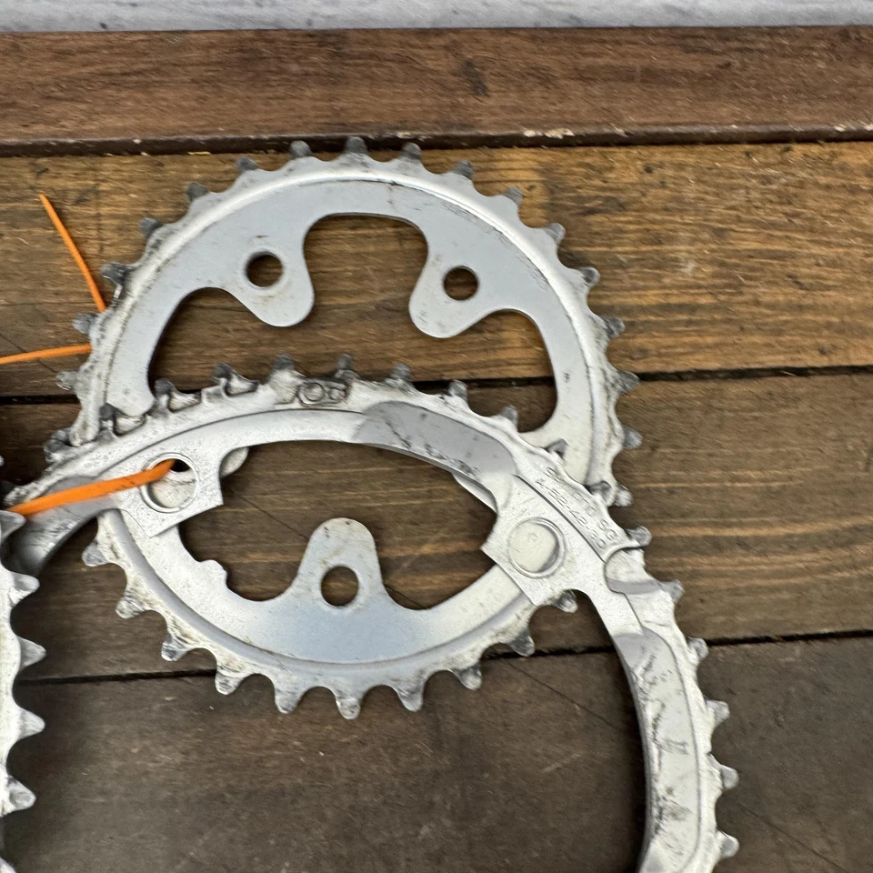 Shimano 105 FC-5503 Triple Chainrings Set 130/74 BCD 5-Bolt Road Bike Lot 3 VTG - Image 4 of 4