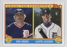 2013 Topps Archives Dual Fan Favorites Kirk Gibson Austin Jackson #DFF-GJ 0t2