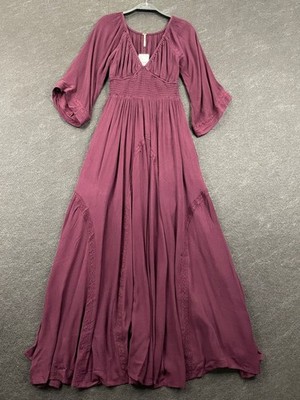 FREE-EST Dixie Maxi Dress Women's Size XS Cocoa