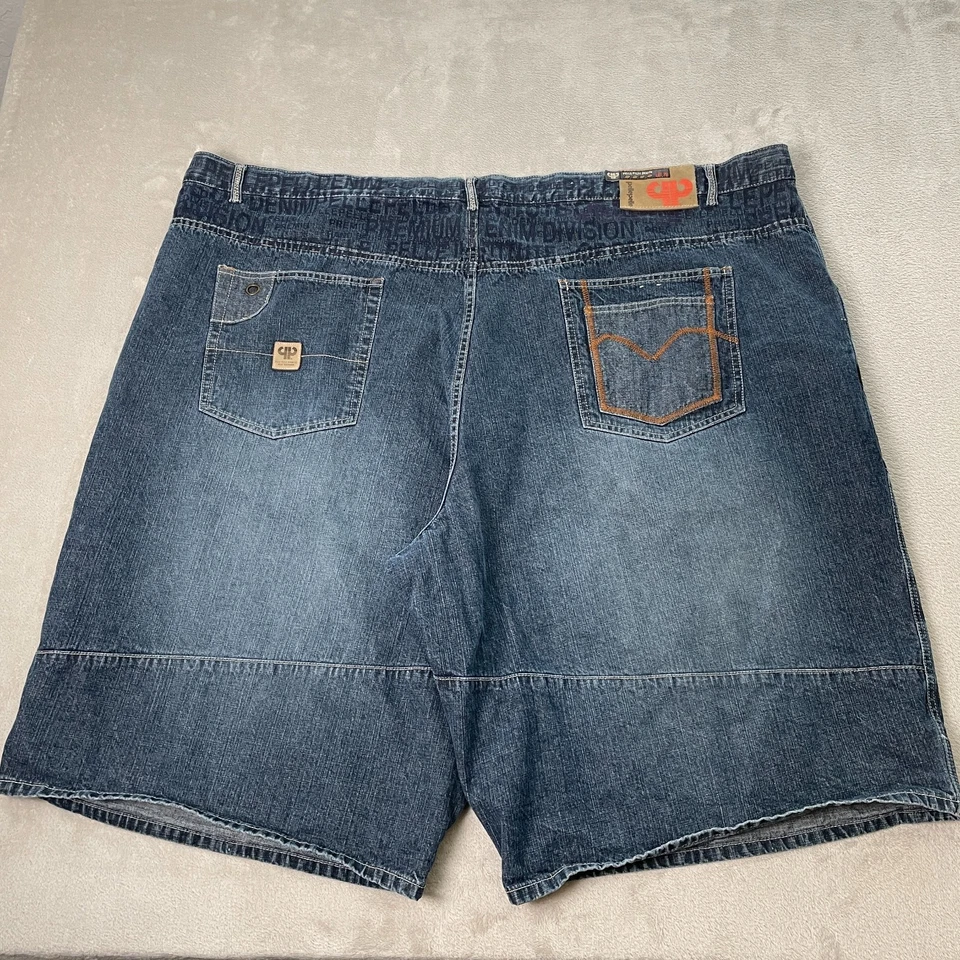 Винтажный Y2K Pelle Pelle джинсы шорты мешковатые длинный мужской размер 56 хип-хоп Jorts - Изображение 2 из 4