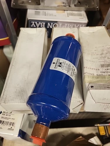 Emerson EK-307S Liquid Line 7/8" Filter Drier  7/8" ODF Solder Sweat, NEW