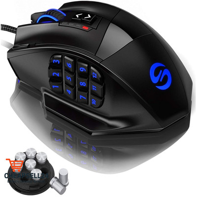 Gaming Maus 18 Tasten 16400 DPI USB Laser Maus MMO