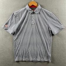 Chick Fil A Polo Shirt Womens M Oobe Team Style Gray Striped Employee Uniform